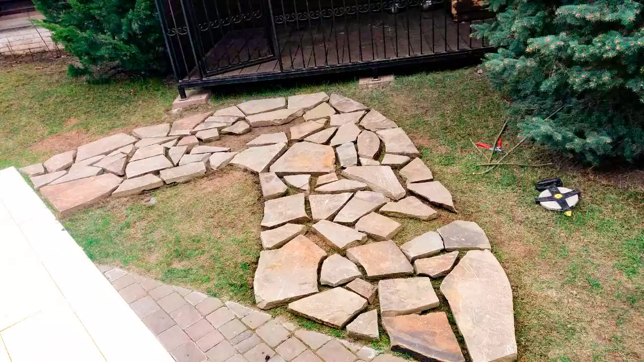 дорожка из песчаника
